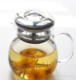 玻璃壶不锈钢盖花茶壶 耐热玻璃高硼硅新款花草茶具套装水壶