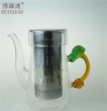 专业销生产 高档不锈钢滤芯玻璃茶壶 厂家低价批发