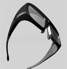 LED眼镜片的3D眼镜3D电视/电脑/网络游戏的数码立体快门主动眼镜
