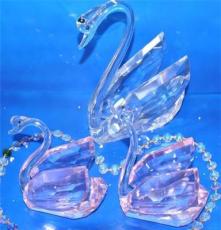 厂家直销水晶礼品 水晶工艺品 商务礼品 水晶摆件 水晶天鹅