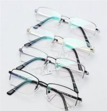 捷豹39056纯钛眼镜架批发 男女款品牌超轻钛架眼镜架批发
