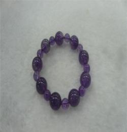 天然紫水晶手链：避邪、护身，带来幸福、长寿和贵气。