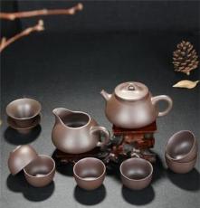 石瓢紫砂功夫茶具套装宜兴正品茶壶 整套公道杯茶杯10件套 新品