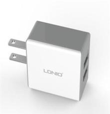 厂家直销 力德诺DL-AC200 5V 2.1A双USB手机充电器 IPAD旅行