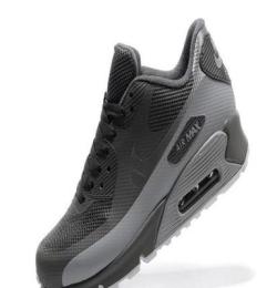 Nike air max90耐克无缝高频炭灰白男子运动鞋