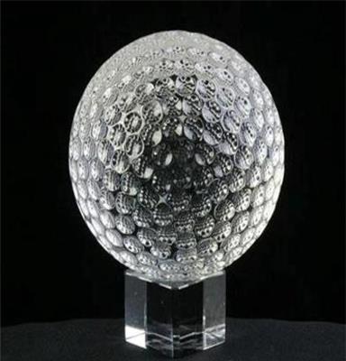 水晶高尔夫球 广州水晶厂家批发水晶艺品 个性礼品
