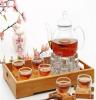 玻璃茶壶 透明创意整套茶具 玻璃花茶壶套装