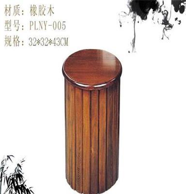 PLNY-005 黑胡桃色/红檀色 32*32*43CM规格 实木打造小圆凳