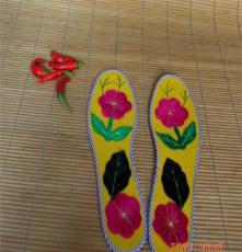 田妈妈经十二道工序全手工制作的花开正艳花样防滑除臭鞋垫