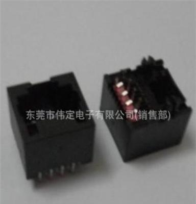 顶部插入RJ45扁针高品质RJ45网口低高度H=12.7镀金6U变频器网口