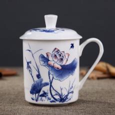 景德镇 青花瓷陶瓷茶杯