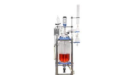 10L双层玻璃反应釜 玻璃反应釜 中试实验设备 搅拌反应设备