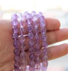 水晶批发 纯天然紫水晶手链 时尚手饰 货真价实 紫晶手链饰品代理