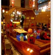 厂家直销各类主题酒店 水上装饰景观餐饮木船