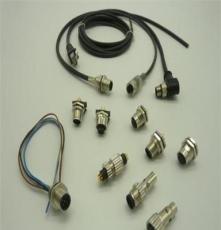 M12型传感器防水连接器自带电缆长度任选