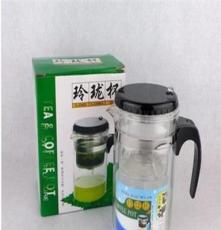厂家直销 可加印LOGO 供应500毫升玻璃飘逸杯 玻璃茶具 玻璃茶壶