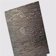黑色木纹冲压花不锈钢磨砂压花工艺抗指纹装饰板生产商