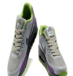 Nike air max90耐克无缝高频白紫灰绿女鞋运动鞋