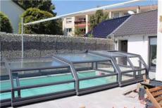 陽光房屋頂折疊兮鴻游泳池與活動房平移