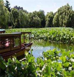 北京供应木船制造 北京紫竹苑荷花池观光画舫船旅游船