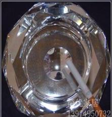 高档精品八角水晶烟缸 菱形银烟灰缸 淘宝卖家批发 水晶装饰品