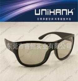 UNIHANK廠家直銷高檔不閃式3D電視機(jī)眼鏡 3D眼鏡 3D不閃式眼鏡