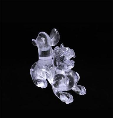 水晶大佛像 雕刻水晶工艺品 复古做旧可定制批发直销