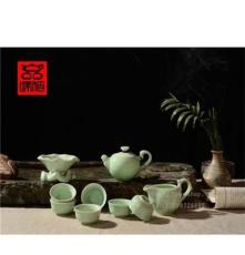厂家批发创意茶具礼品鎏金铁锈茶具茶具特色茶具竹报平安tz202