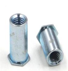 镀锌盲孔压铆螺母柱，压铆螺柱，PEM压铆柱BSOS，铁板螺母