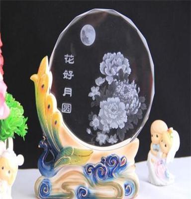 新品 水晶影像内雕 生日礼物 创意时尚 定制 水晶摆件纪念日礼品