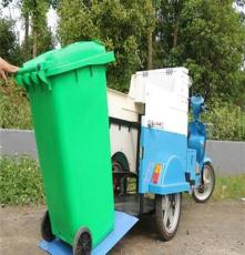 装240L桶三轮保洁车 市政环卫垃圾清运车 物业垃圾桶转运车