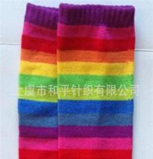 厂家批发 彩虹色系腈纶五指袜 冬季必备保暖袜
