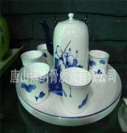 厂家直销手绘茶具，经典博纳骨质瓷茶具，是您商务馈赠的最好选择