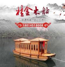 厂家直销 8米画舫木船 观光餐饮船 景区游船 尺寸款式可定制