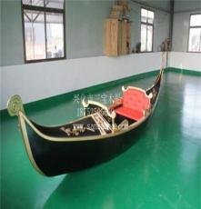 厂家直销各类木船 贡多拉木船 景区公园景观装饰船