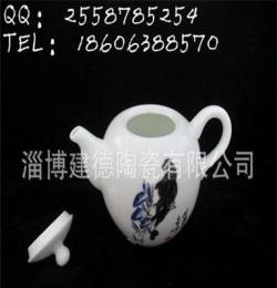 骨瓷中国风水墨画茶具套装 可来样来图定做骨瓷茶具套装