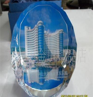 珠海江门制作钻石水晶名人 建筑物 名胜纸镇办公礼品 纪念品