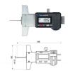数显深度尺 可以测量轮胎花纹深度 测量沟槽槽宽尺寸及沟槽位置