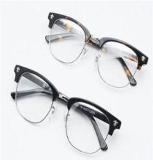 时尚品牌大框眼镜架批发 佐川藤井81211男女近视板材眼镜架