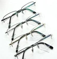 捷豹36014高档钛架眼镜架 男款超轻近视眼镜框 深圳时尚眼镜架批发