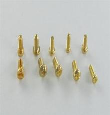 供应批发各种电器螺丝、接线铜螺丝、黄铜圆尾螺钉、开槽黄铜螺钉