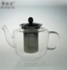 傅缘德 新品 不锈钢滤芯茶壶 玻璃茶壶 1000ML 特价
