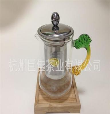 生产批发耐热玻璃花茶壶 不锈钢滤网过滤泡茶壶茶具特价