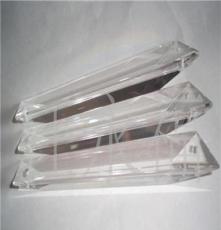 专业生产供应透明高档k9水晶三角条及各种K9水晶多面体长条