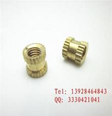 惠州相机支架铜螺母 注塑滚花铜螺母M3456车床生产厂家