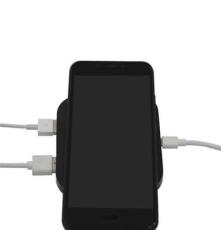 手机无线充电器QI无线充USB2.0 HUB传输底座厂家直销