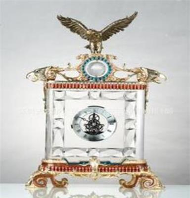 水晶 珐琅彩精美摆件 精美钟表摆件 罗比罗丹系列 收藏精品