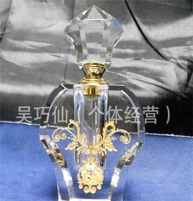 新城水晶供应12毫升成套水晶香水瓶水晶精油瓶定制 香水瓶批发