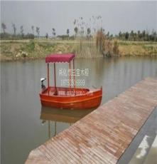 厂家直销木船 句容景区电动单蓬观光船