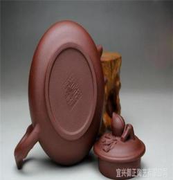 批發宜興紫砂壺 原礦黃龍山紫泥 紫砂茶具 壽桃如意壺260cc